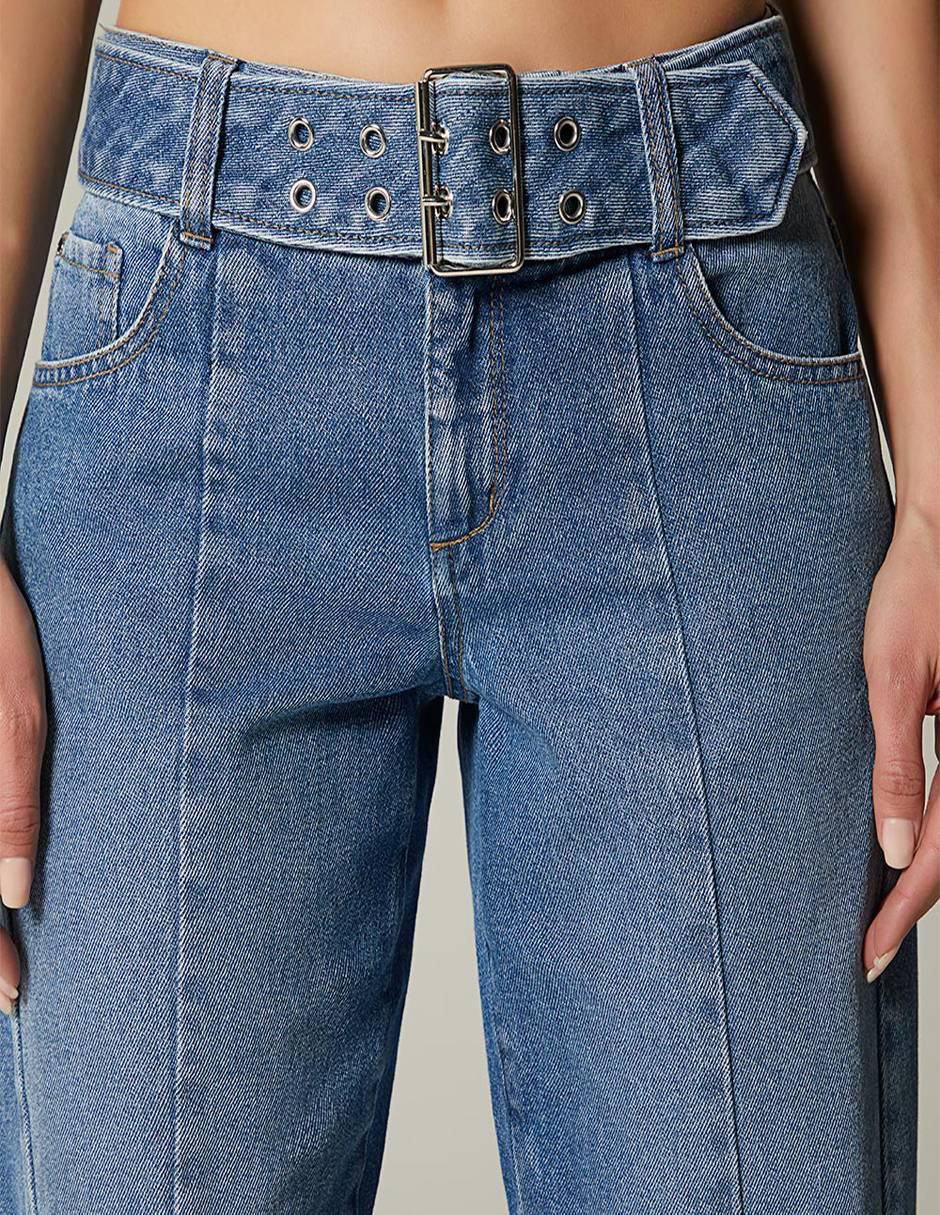 Jeans straight adana denim para mujer
