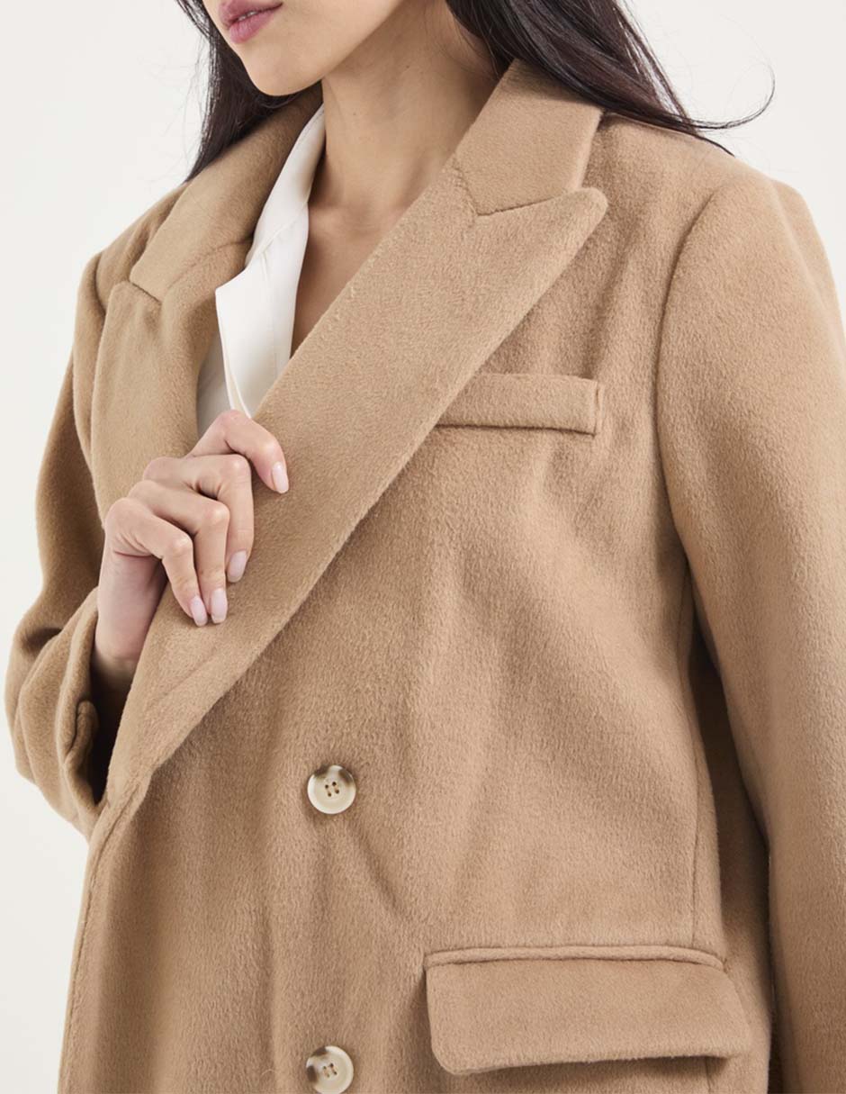 Abrigo cruzado para mujer 8