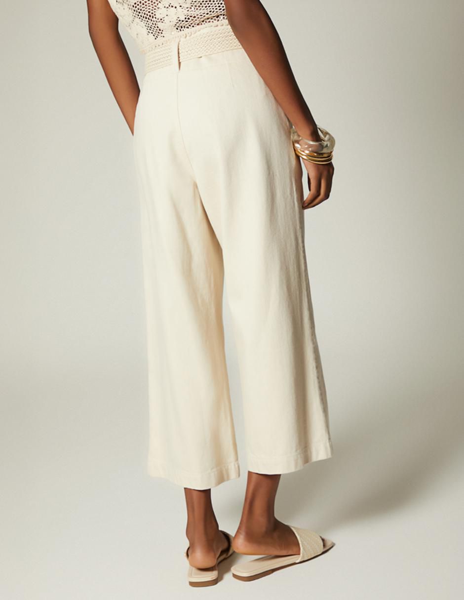 Pantalón capri amplio para mujer 2