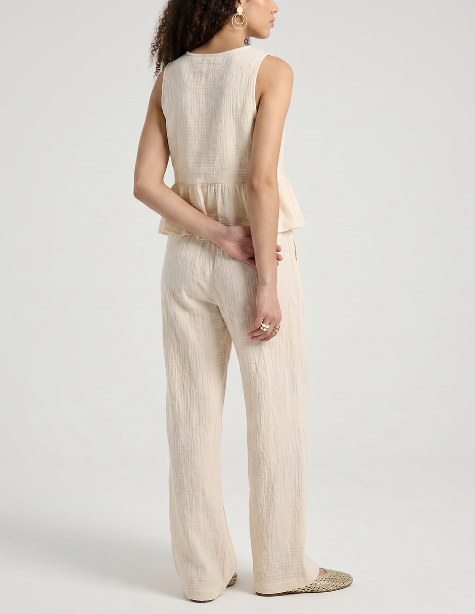 Pantalón relaxed straight para mujer 5