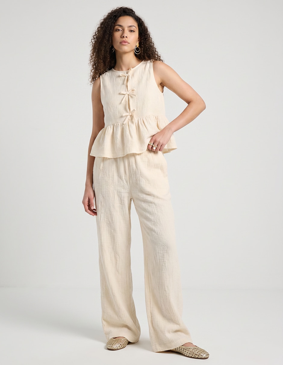 Pantalón relaxed straight para mujer 6