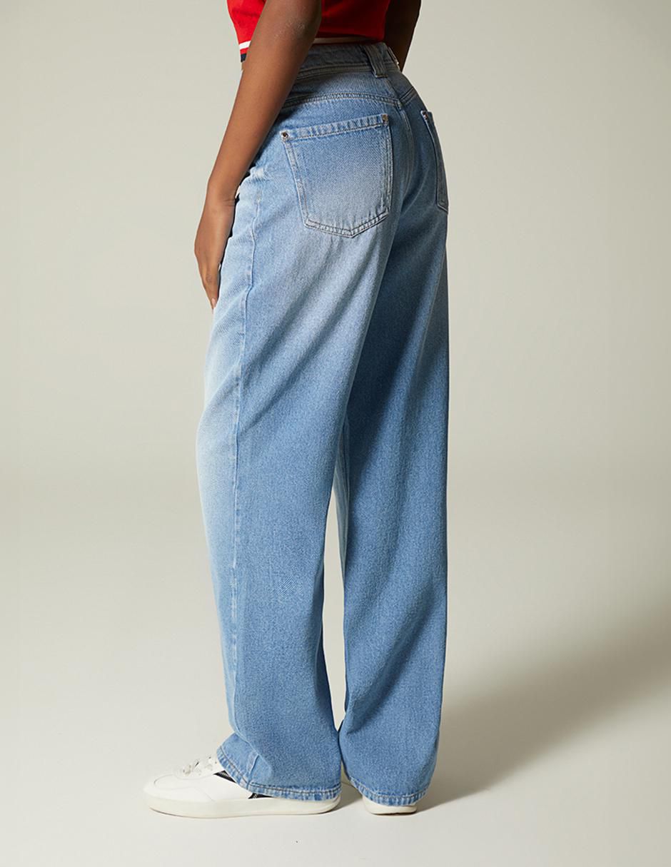 Jeans baggy olivo de verano para mujer 2