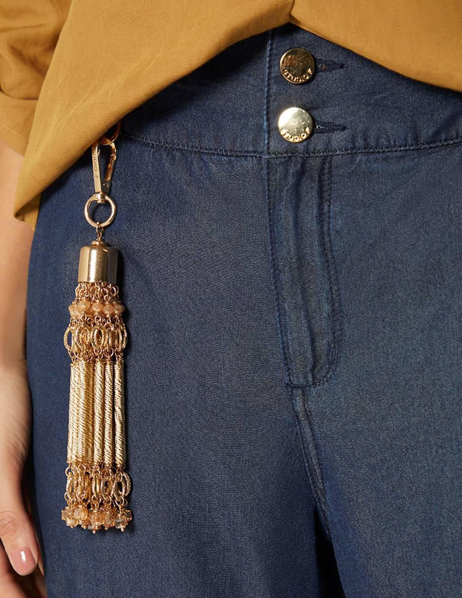 Jeans relaxed amplio bajo el sol de toscana para mujer 4
