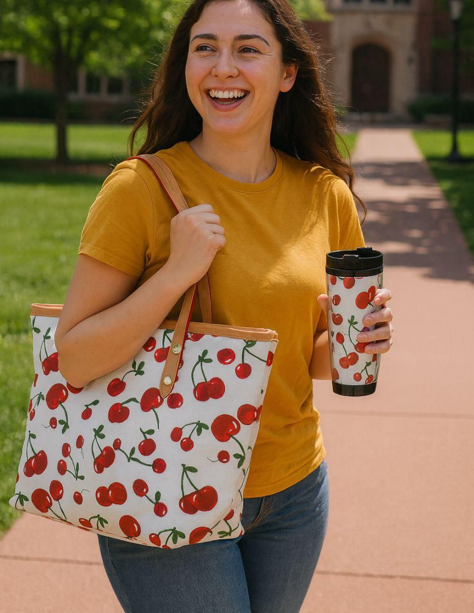 Bolsa tote Cherry Bliss para mujer