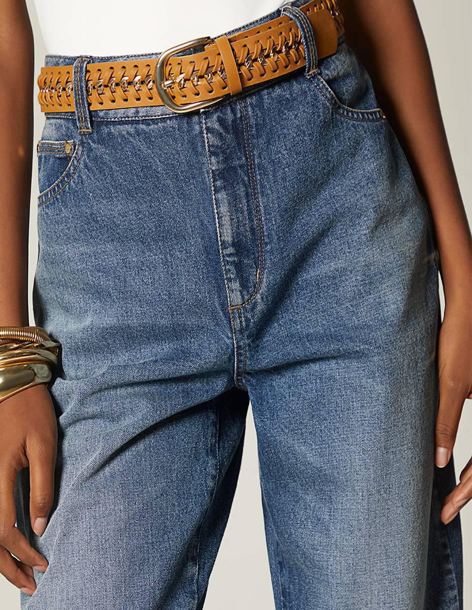 Jeans capri straight para mujer