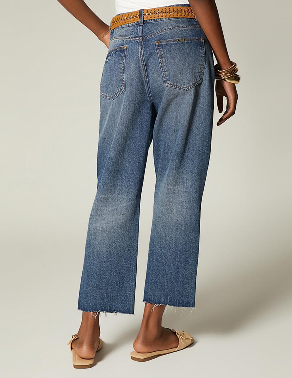 Jeans capri straight para mujer