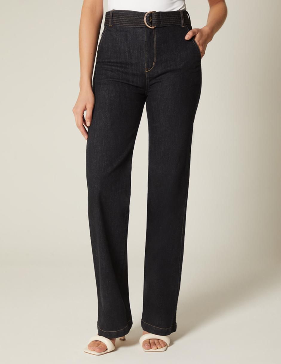 Jeans straight denim moon luxury para mujer Jeans straight denim moon luxury para mujer