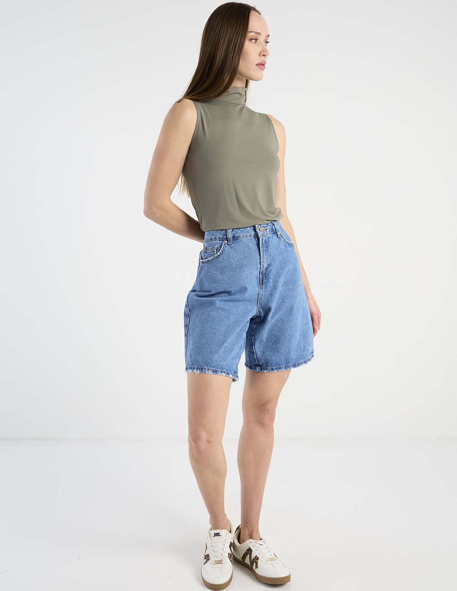 Short Map de mezclilla para mujer