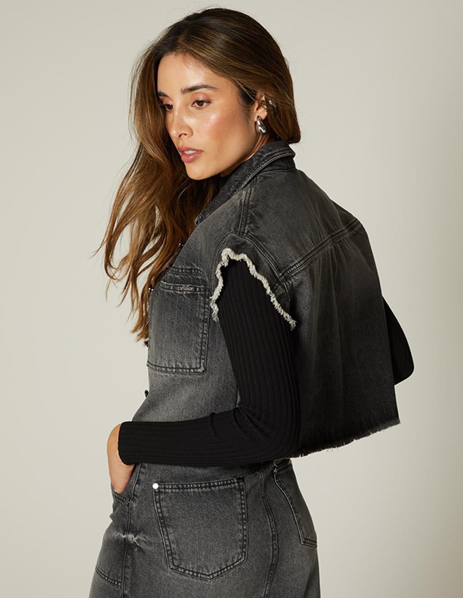 Top cuello camisero