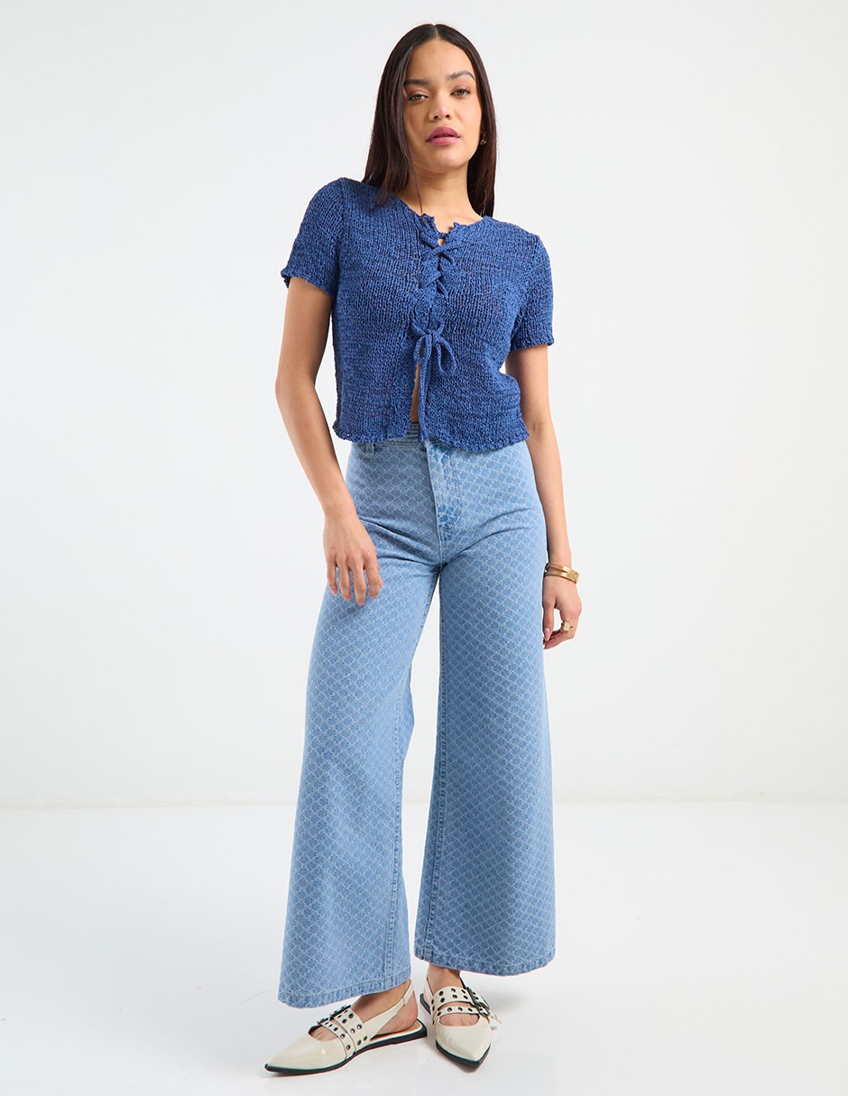 Suéter cuello redondo para mujer 4