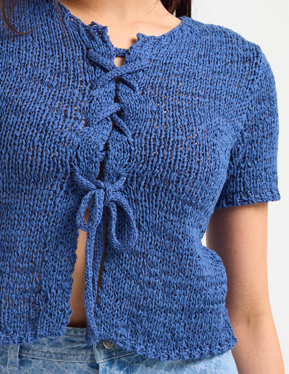 Suéter cuello redondo para mujer 2