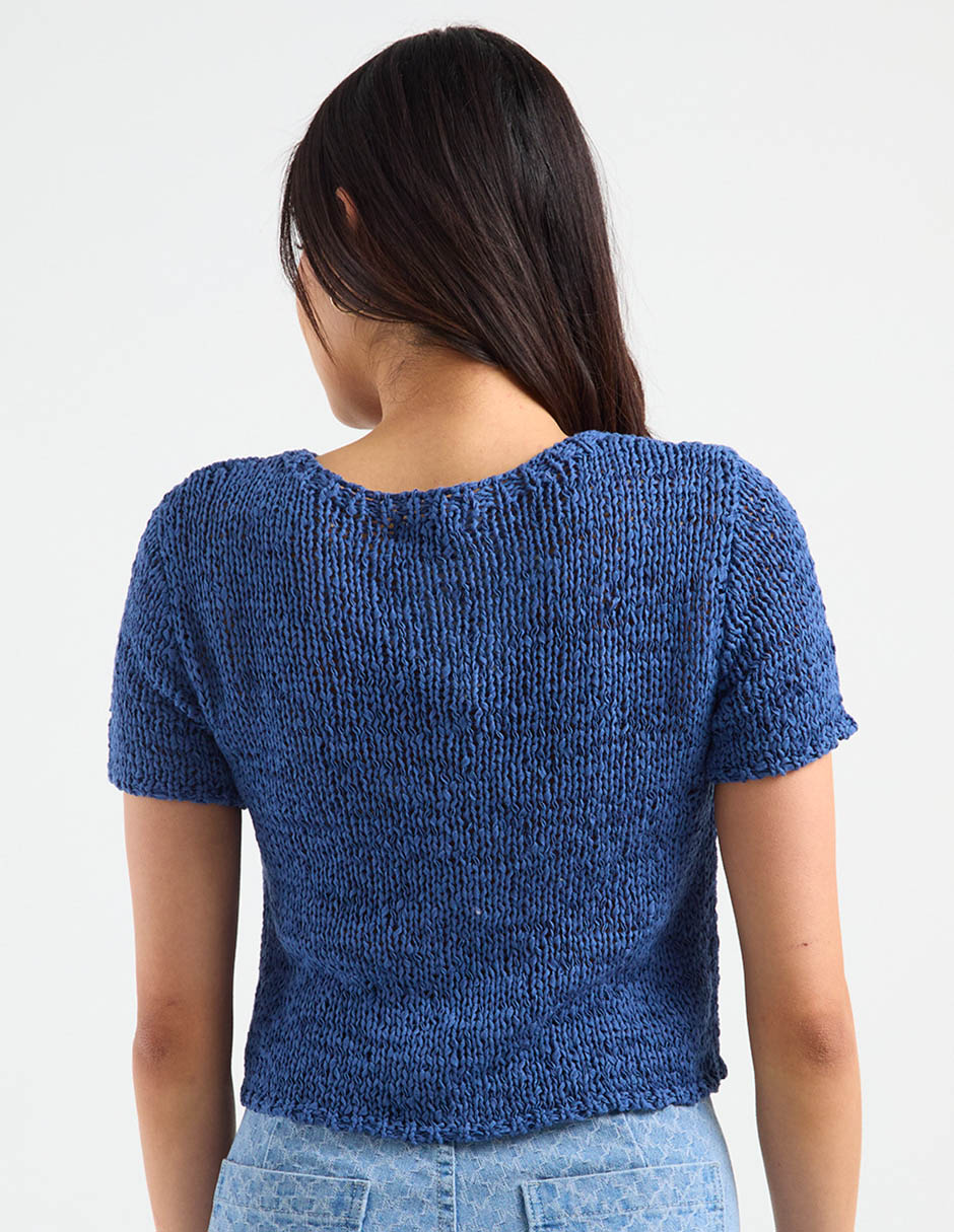 Suéter cuello redondo para mujer 6