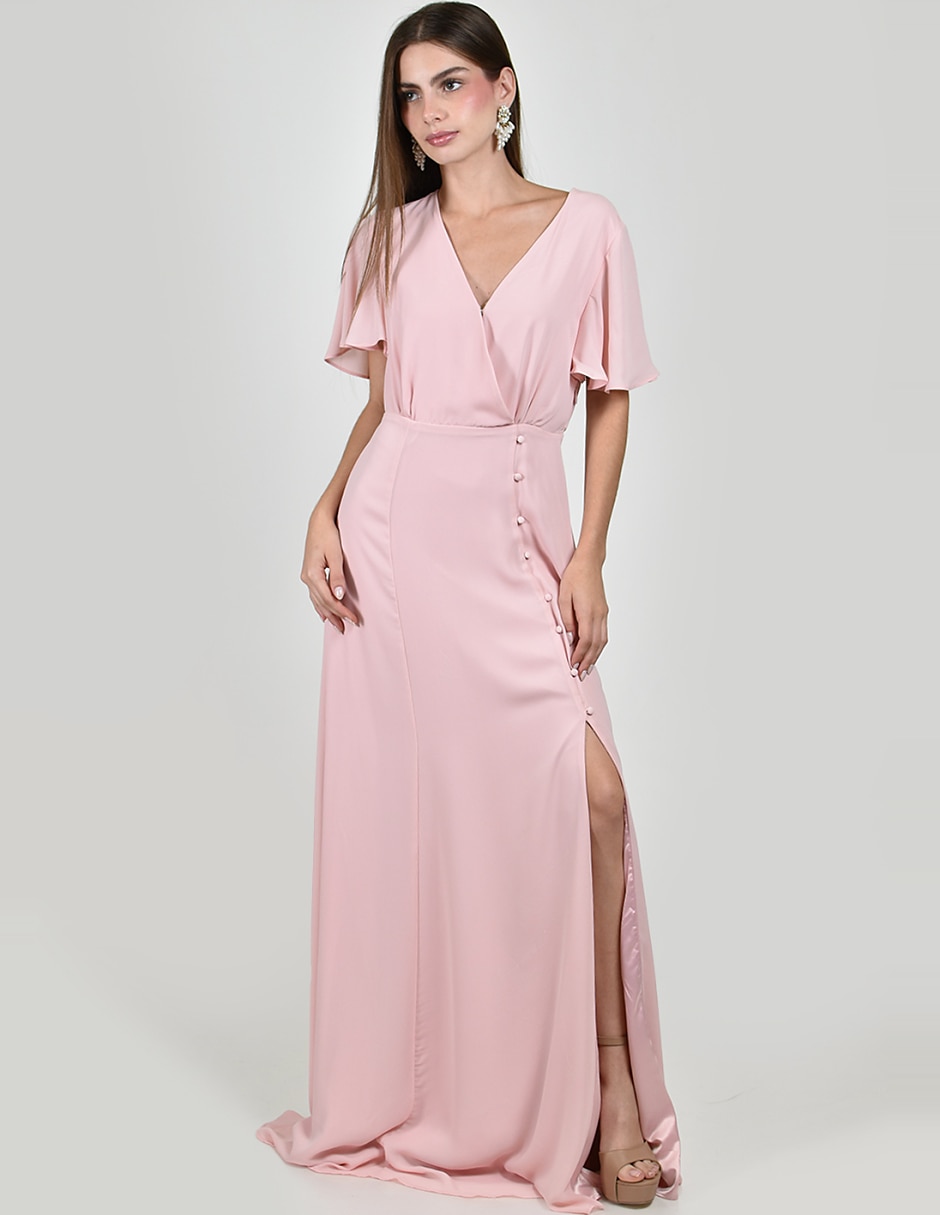 Vestido maxi de fiesta escote v Vestido maxi de fiesta escote v