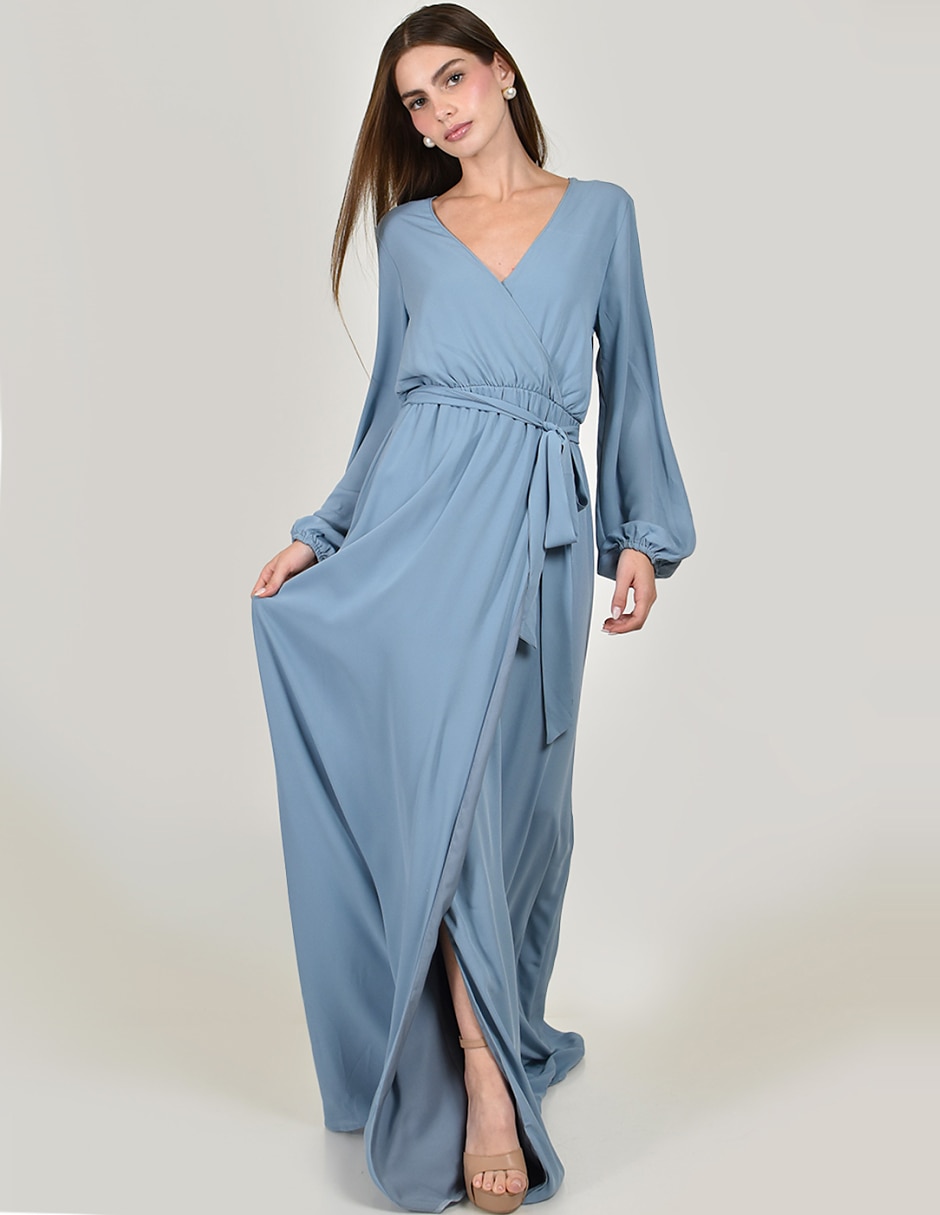 Vestido maxi de fiesta escote v Vestido maxi de fiesta escote v
