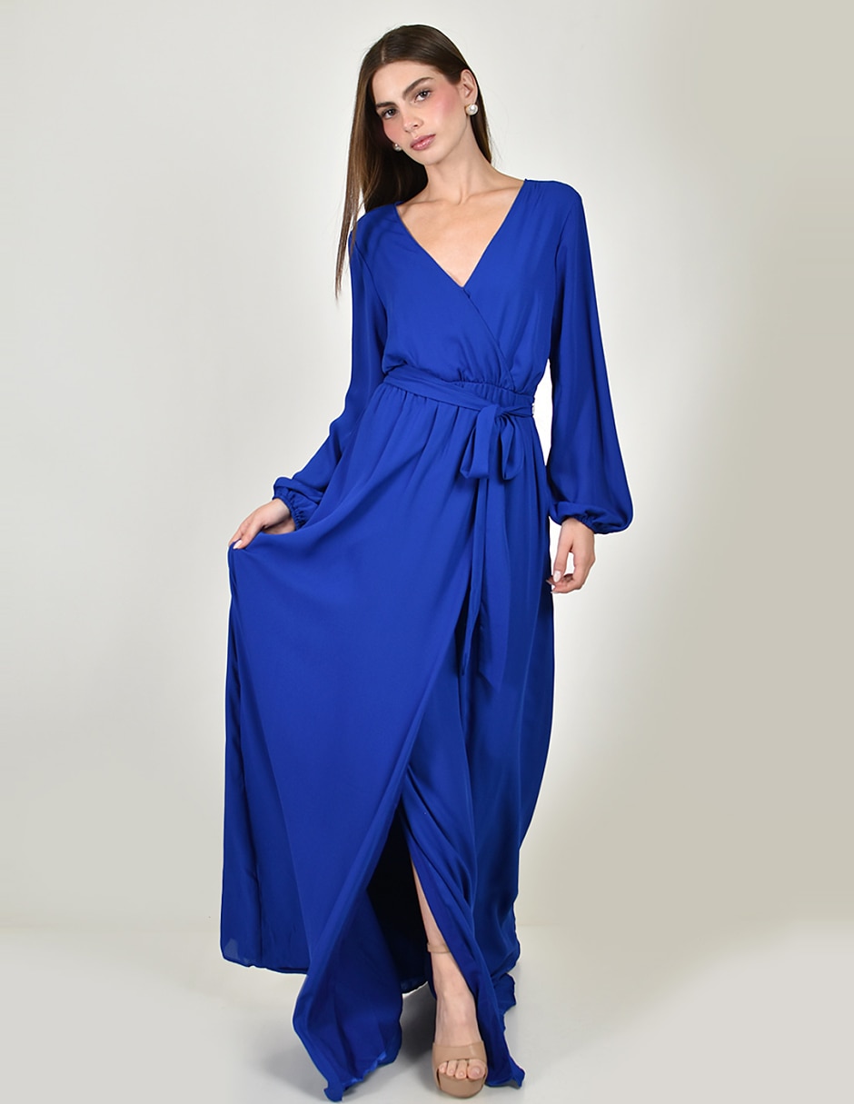 Vestido maxi de fiesta escote v Vestido maxi de fiesta escote v