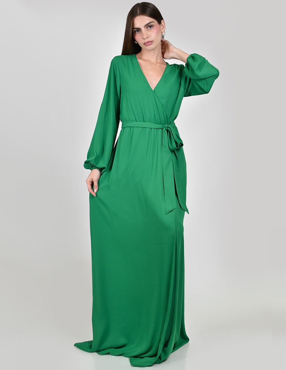 Vestido maxi de fiesta escote v Vestido maxi de fiesta escote v