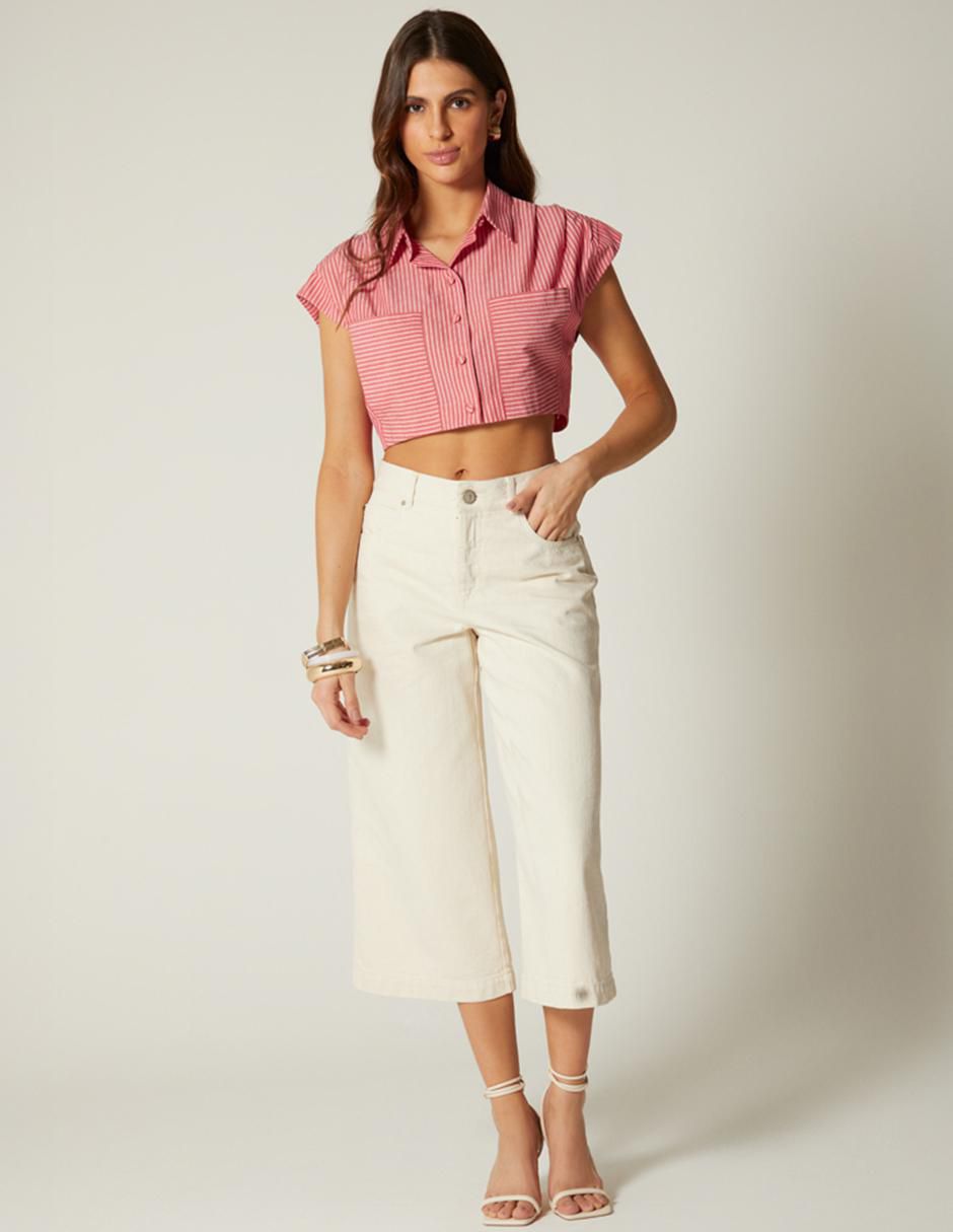 Top cuello camisero 3