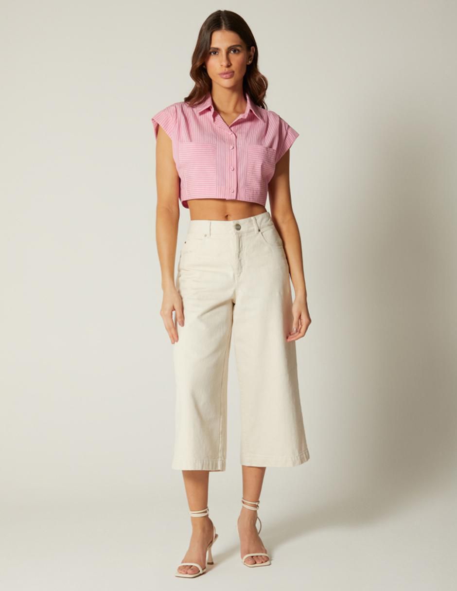 Top cuello camisero 2