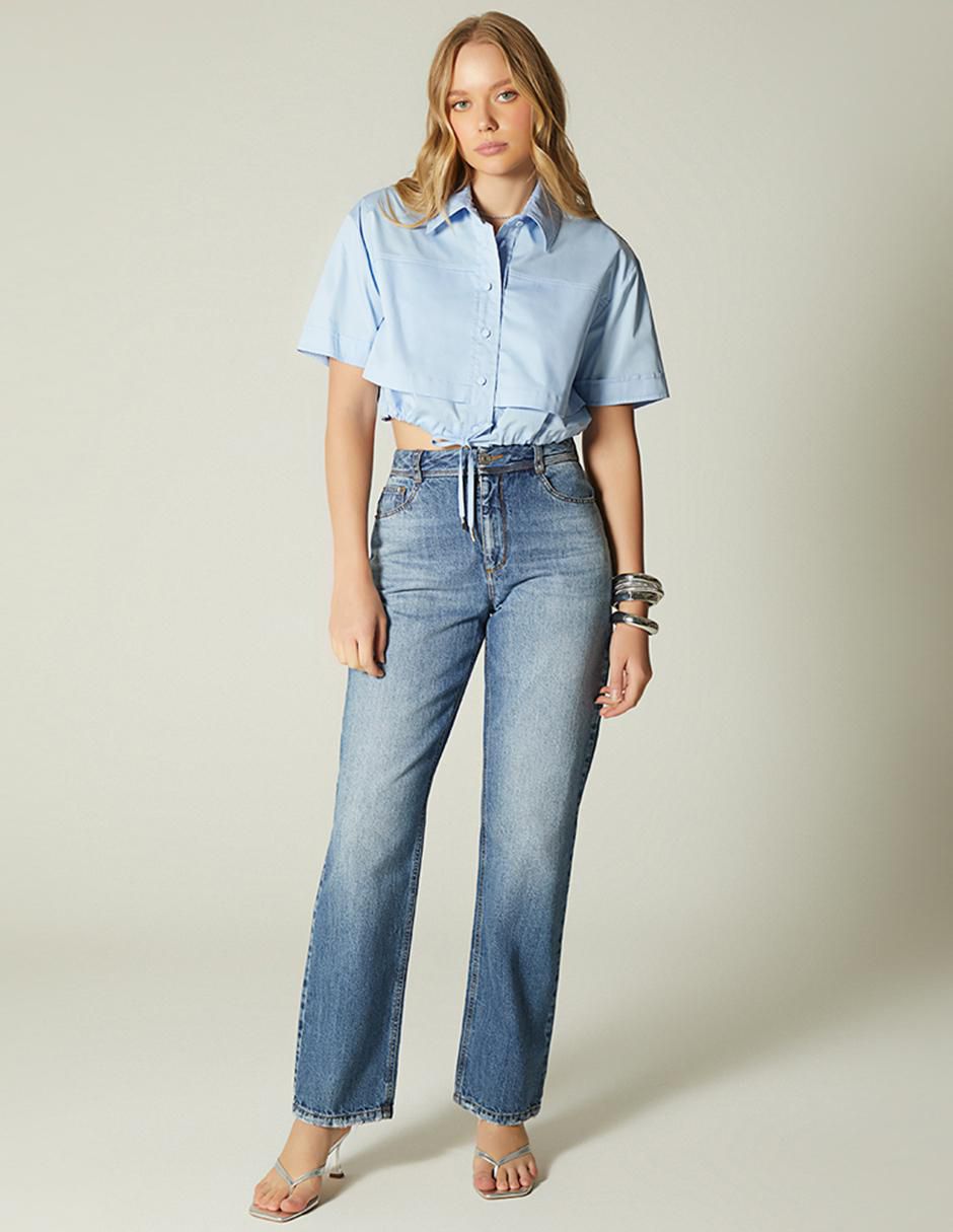 Top cuello camisero 2