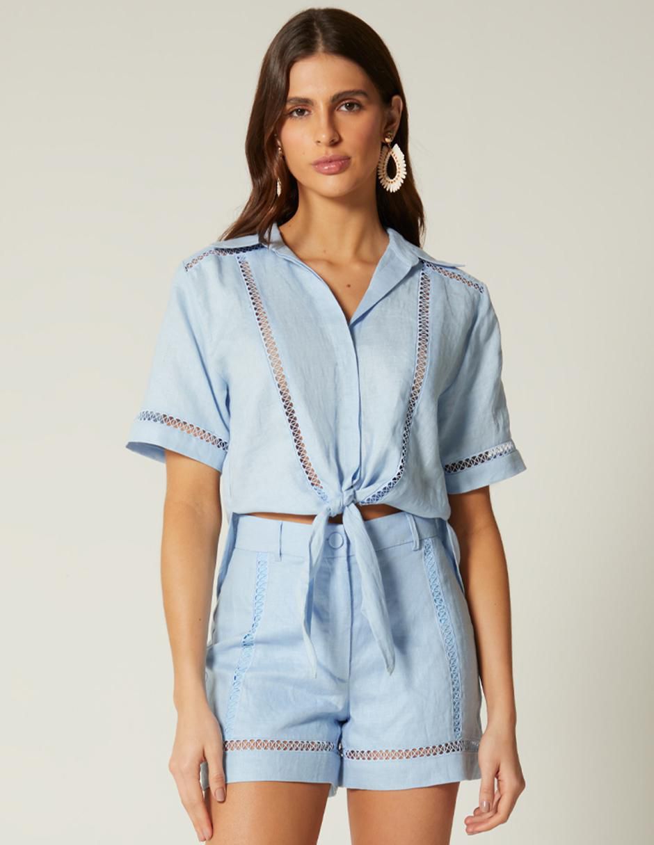 Top cuello camisero 1