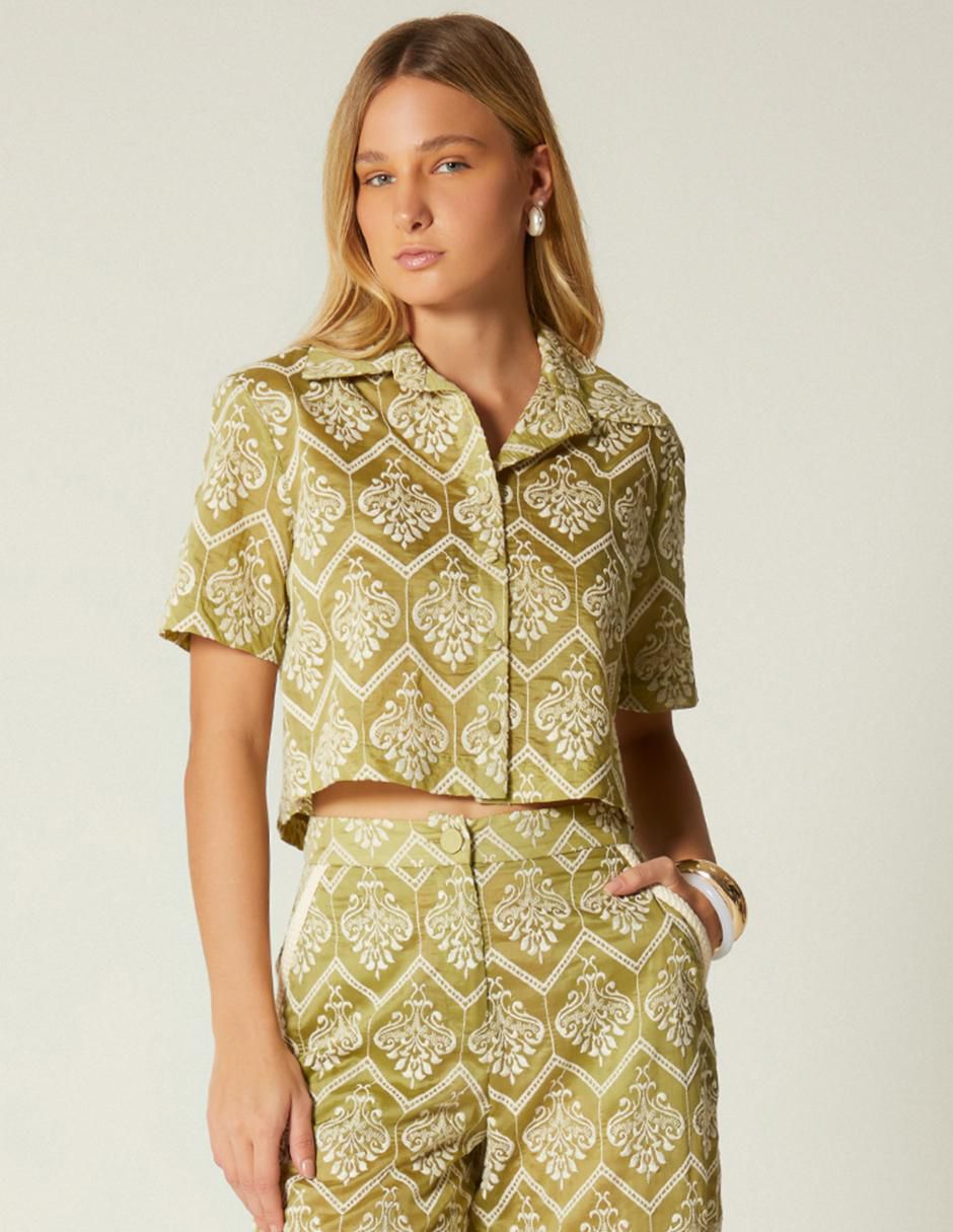 Top cuello camisero 1