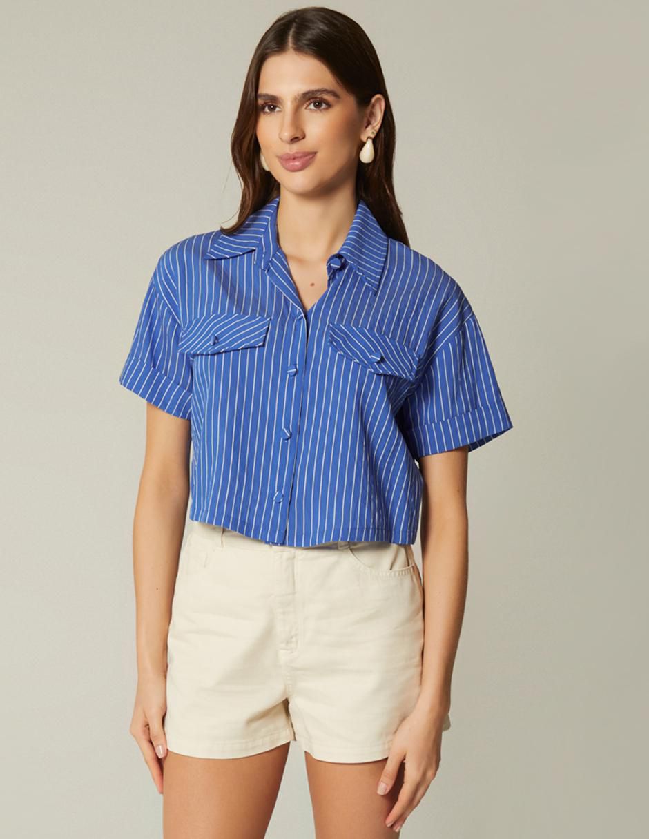 Top cuello camisero 1
