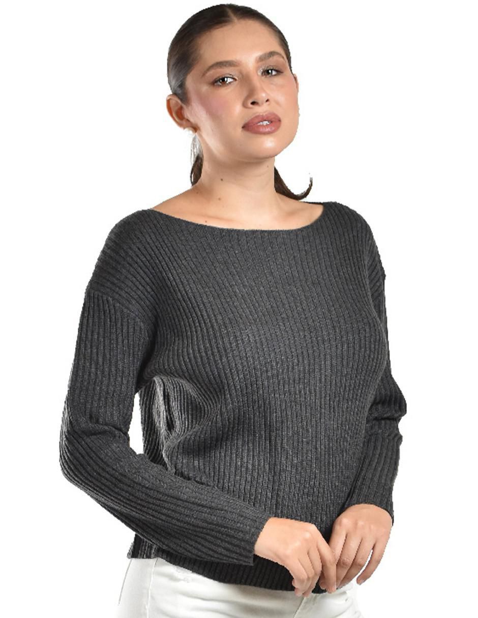 Suéter cuello ojal para mujer 5