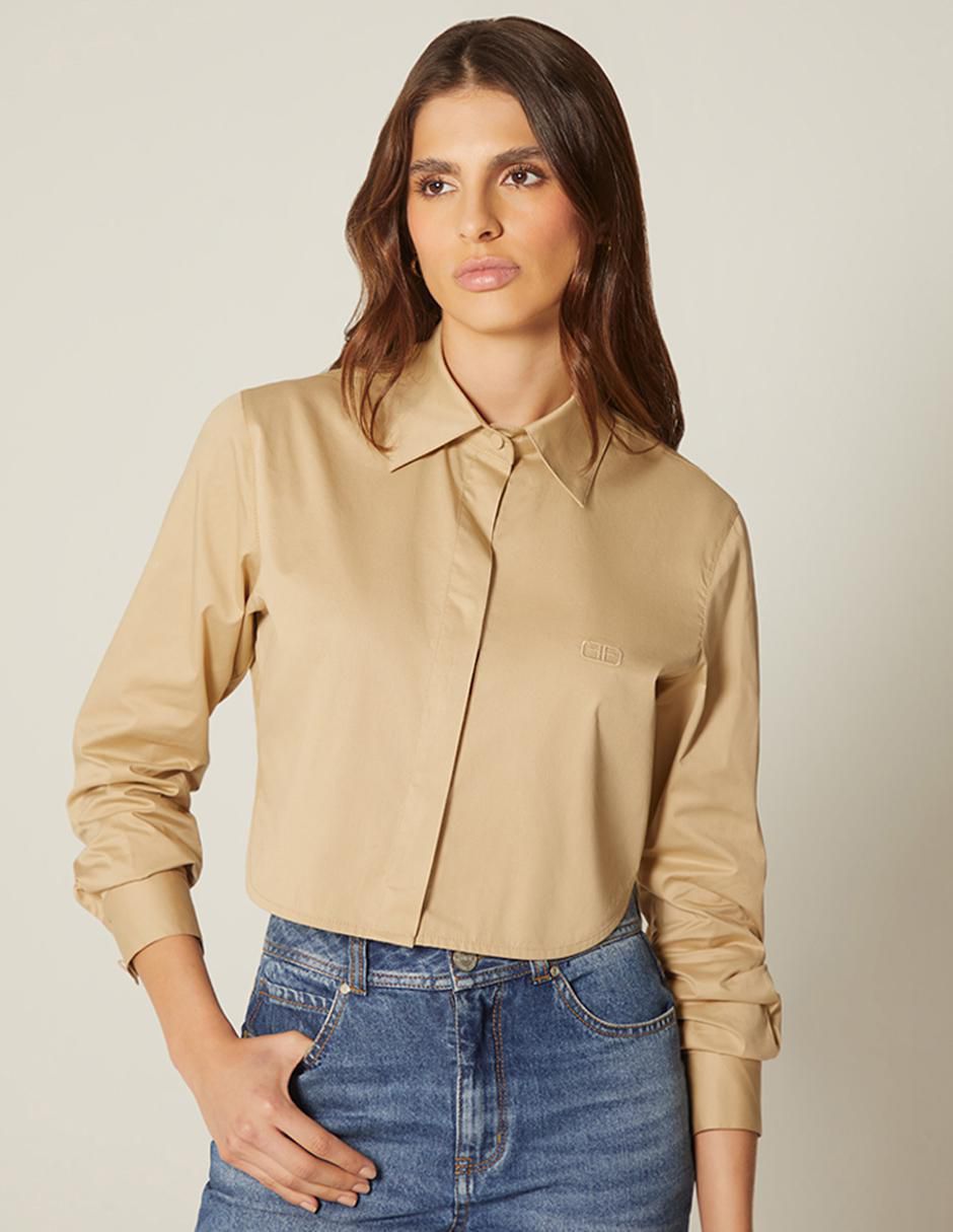 Top cuello camisero Top cuello camisero