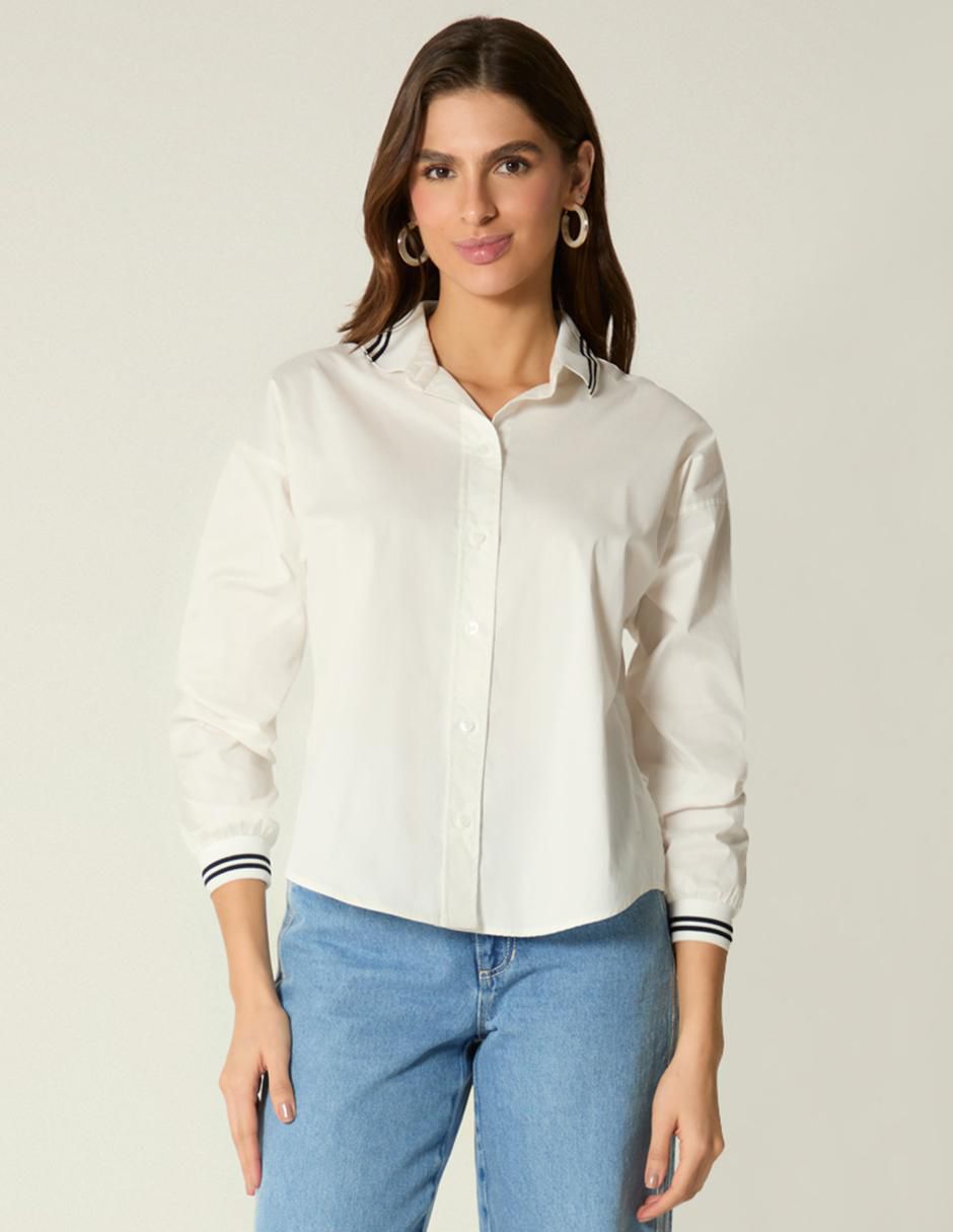 Blusa manga larga para mujer