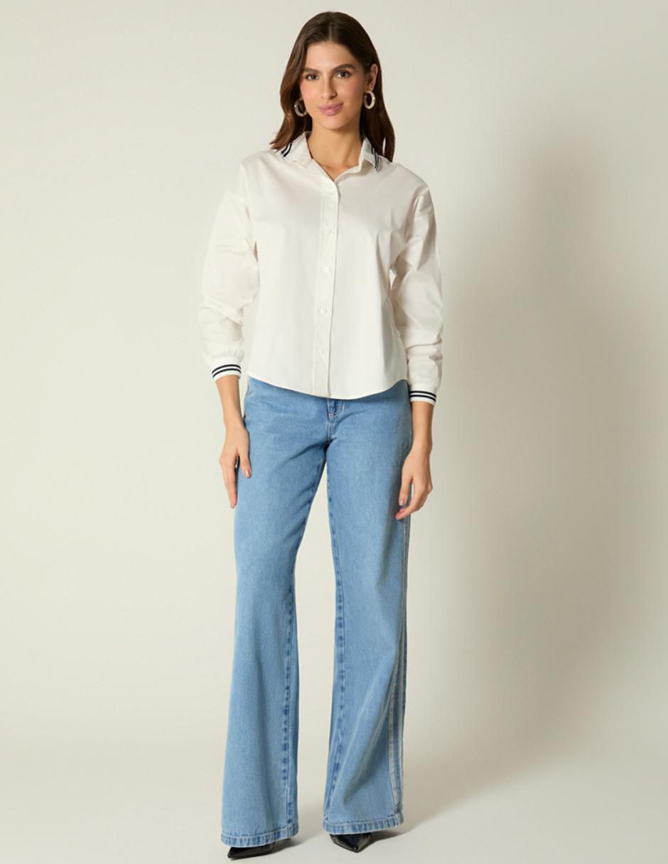 Blusa manga larga para mujer