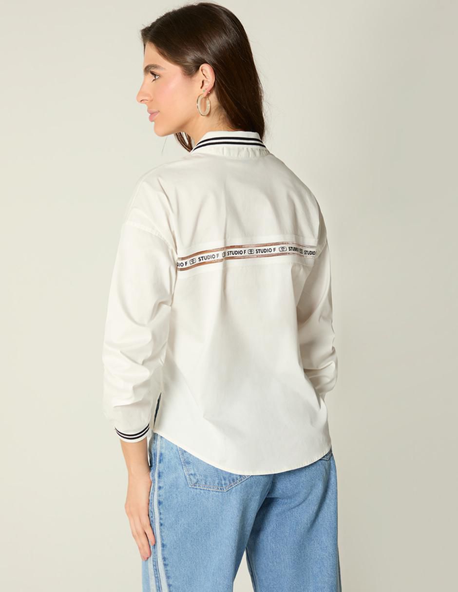 Blusa manga larga para mujer