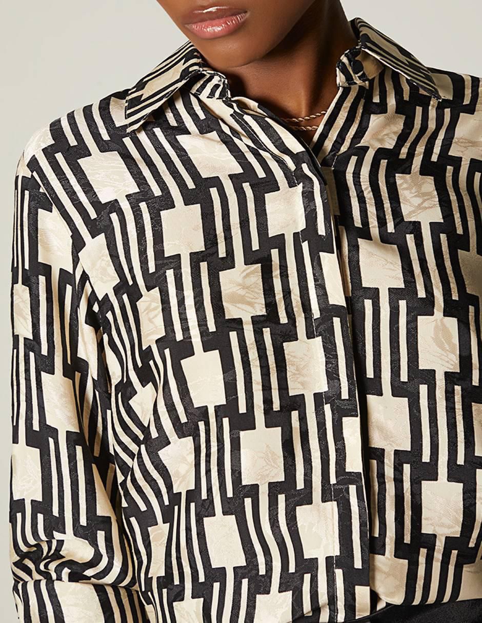 Blusa manga larga para mujer