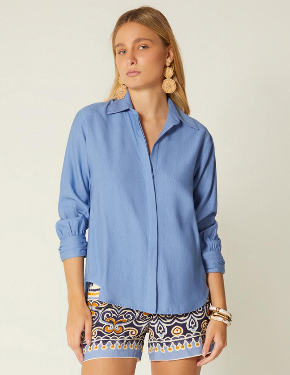 Blusa manga 3/4 para mujer