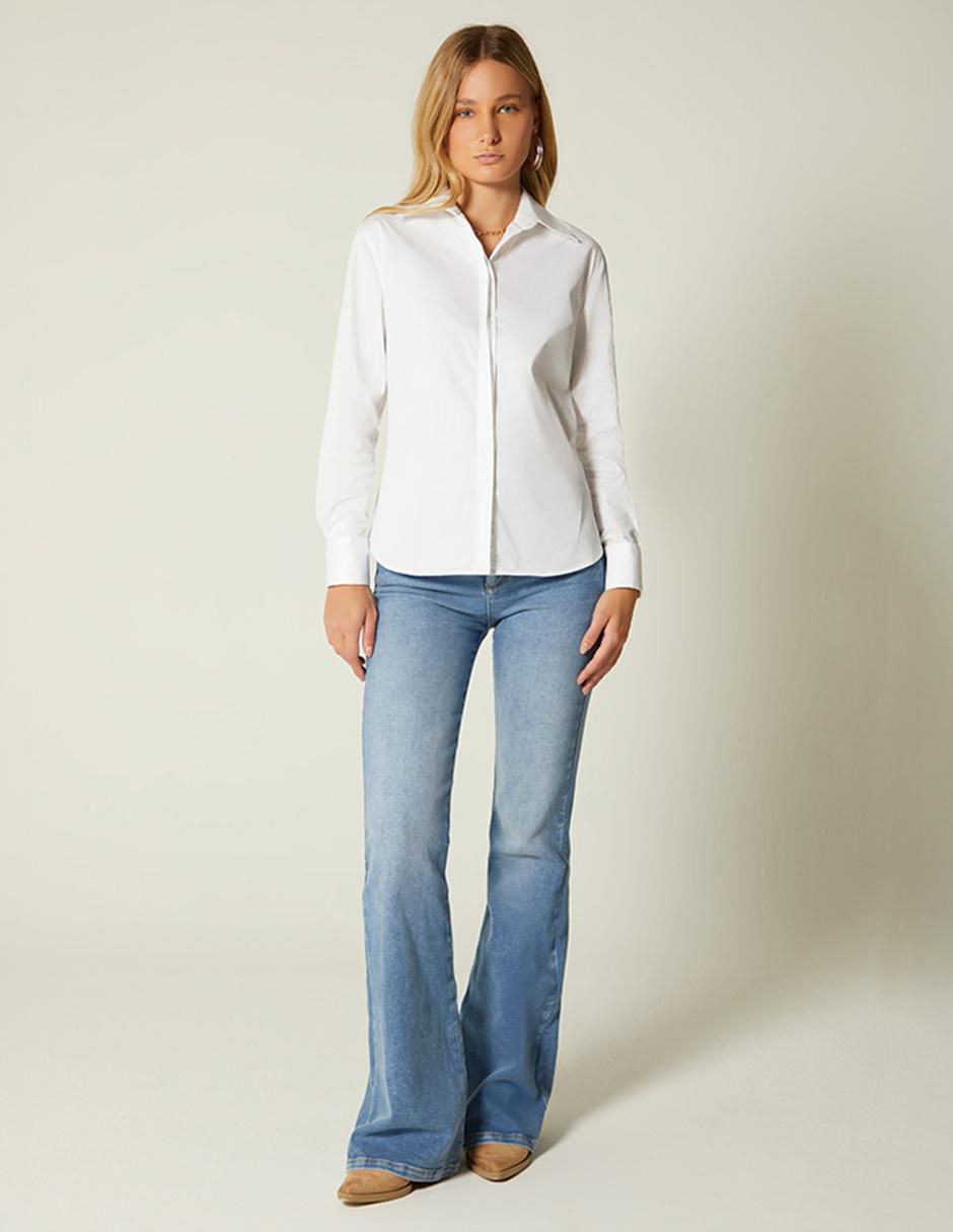 Blusa manga larga para mujer