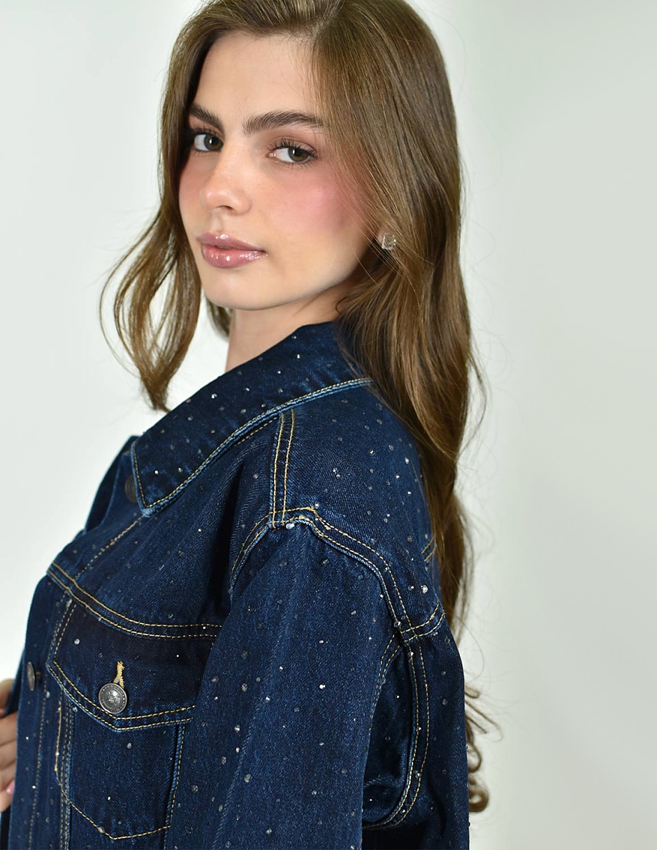 Chamarra denim para mujer
