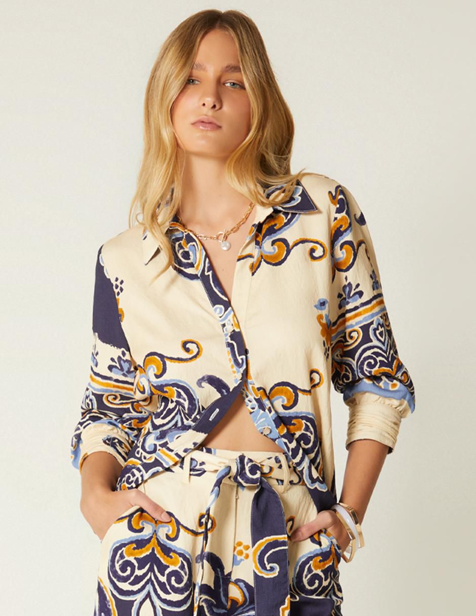 Blusa manga 3/4 para mujer