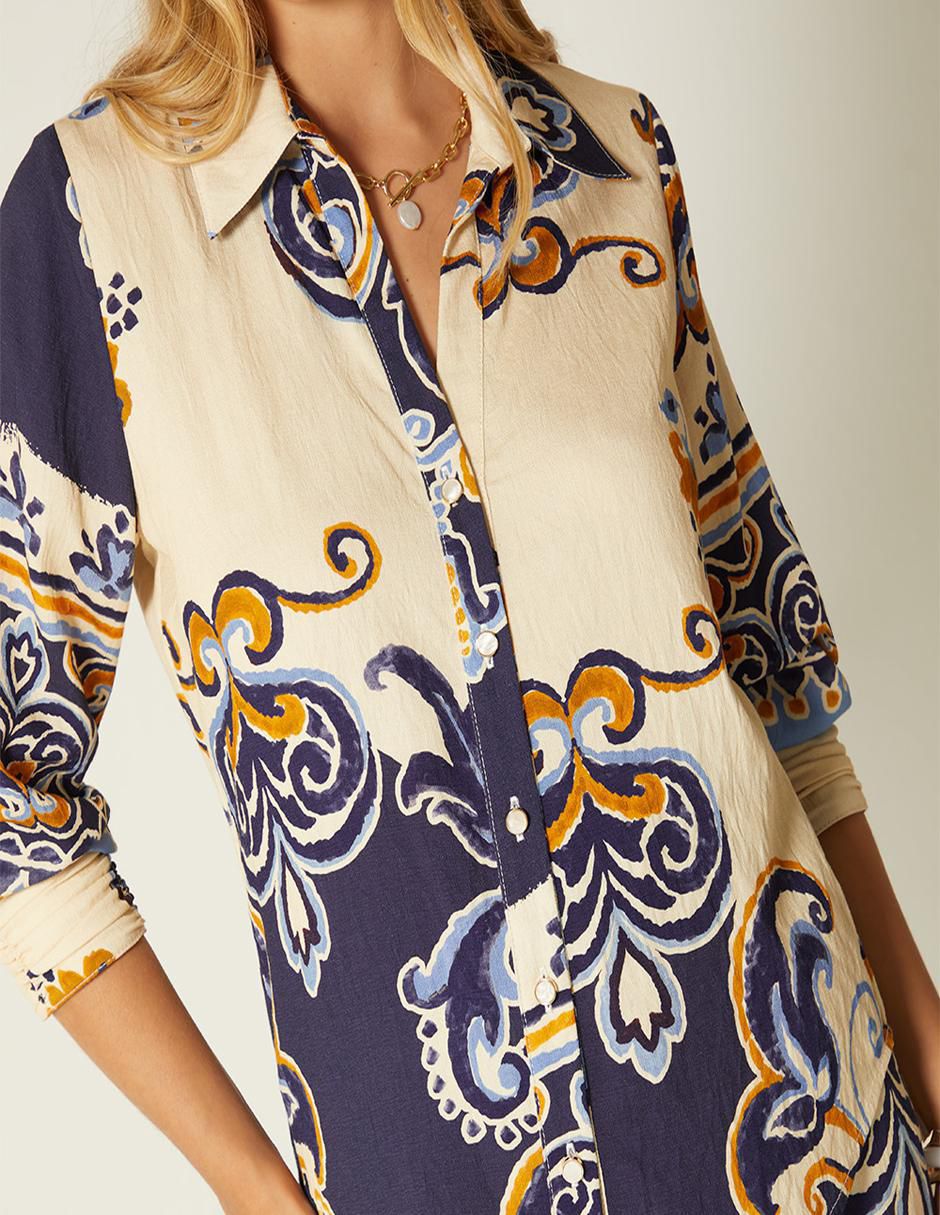 Blusa manga 3/4 para mujer