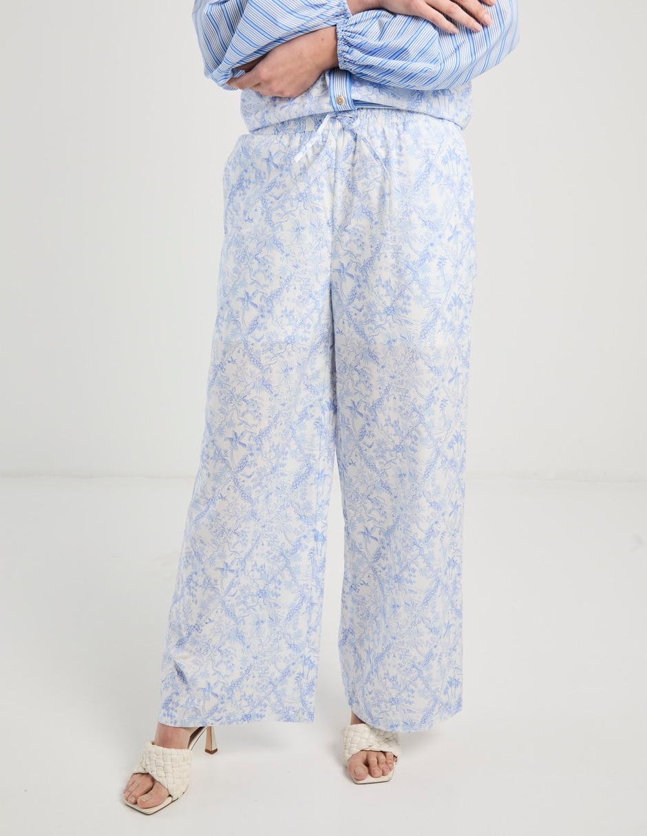 Pantalón relaxed campana para mujer Pantalón relaxed campana para mujer