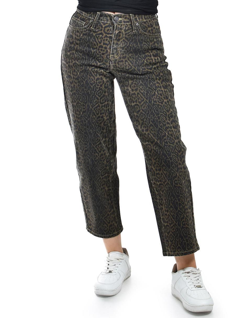 Jeans barrel j-bal-7234-café para mujer