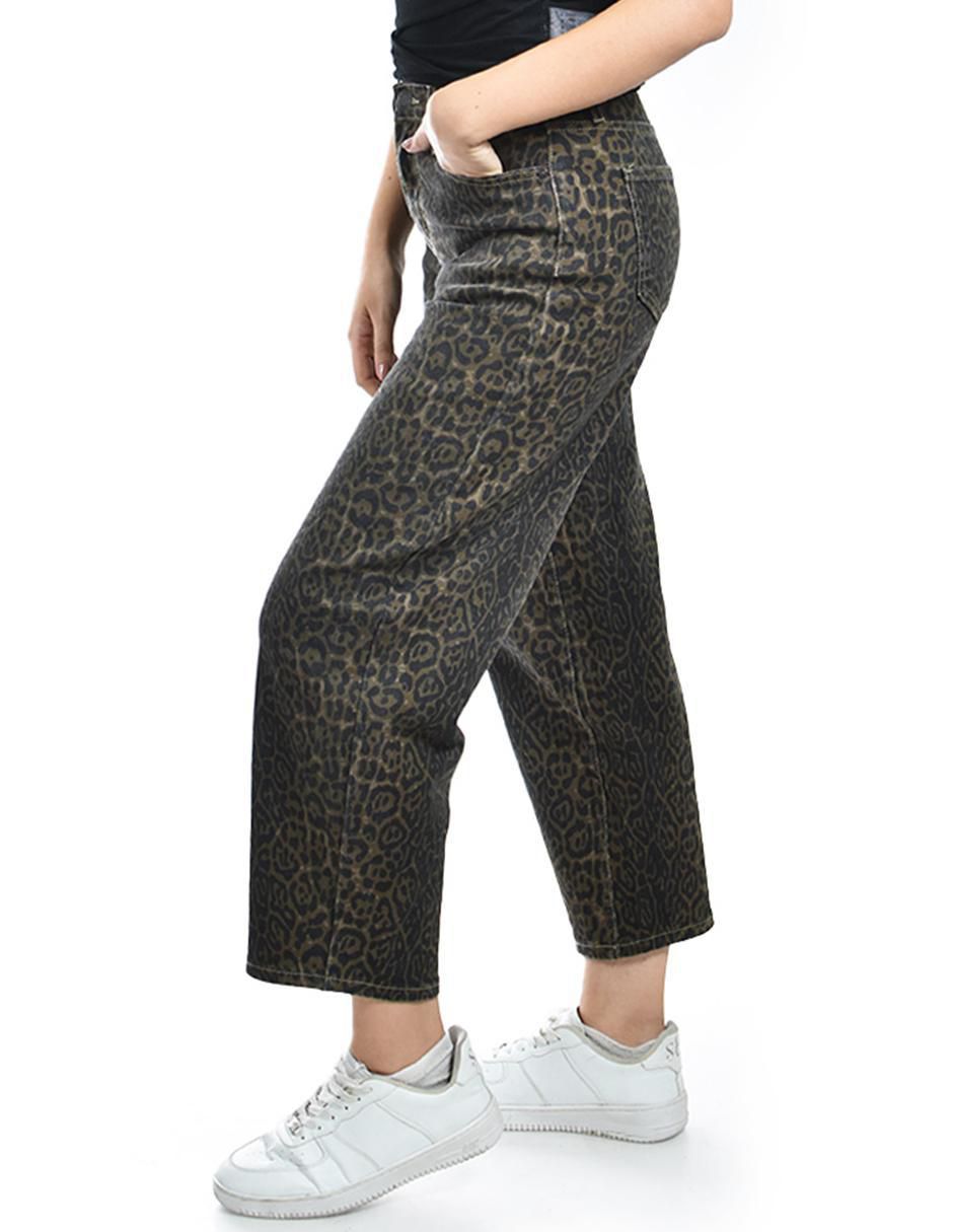 Jeans barrel j-bal-7234-café para mujer