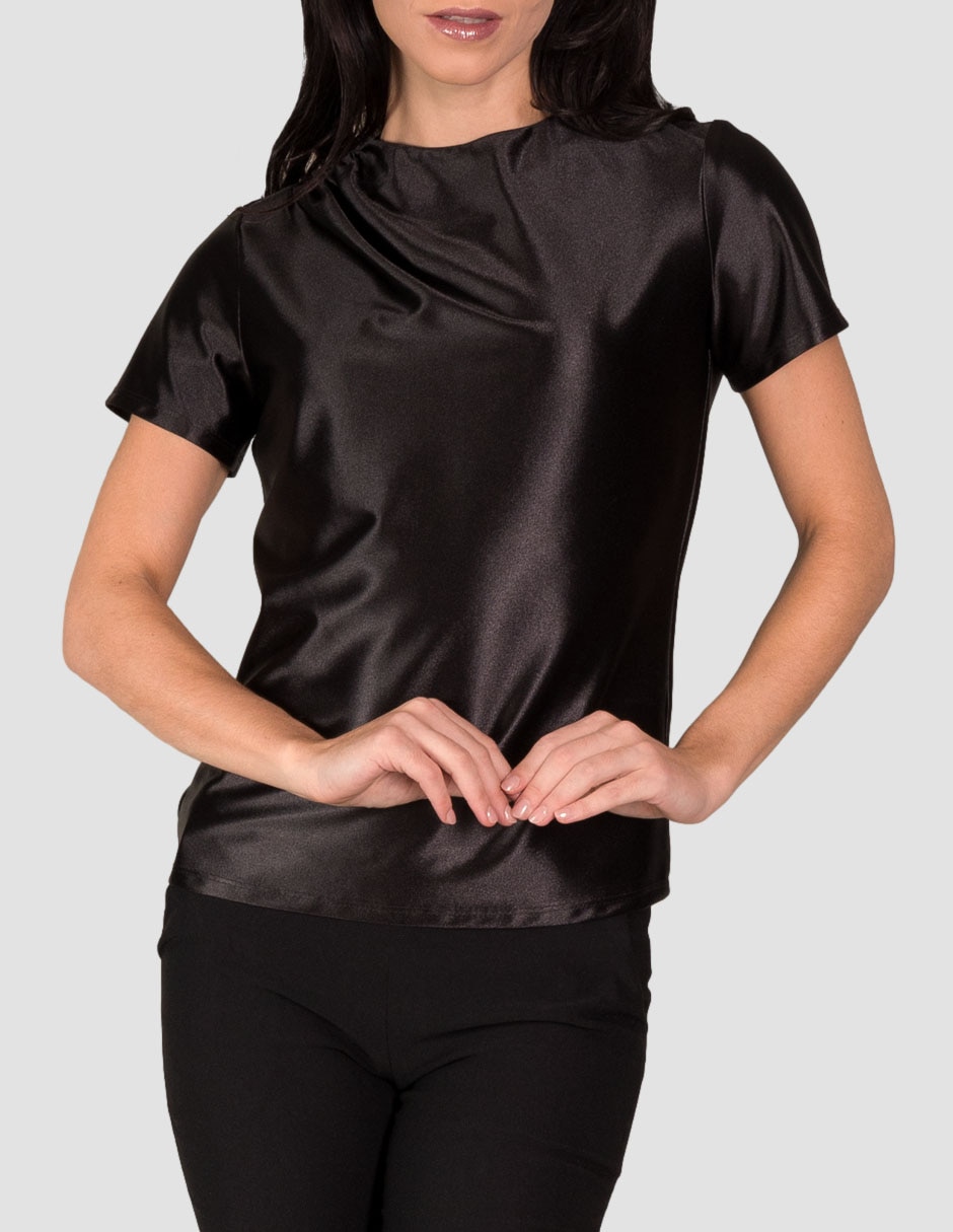 Blusa Too Petite manga corta para mujer