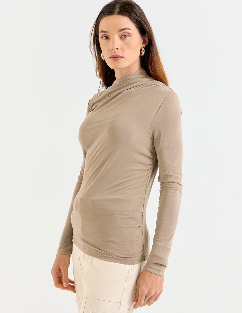 Blusa manga larga para mujer