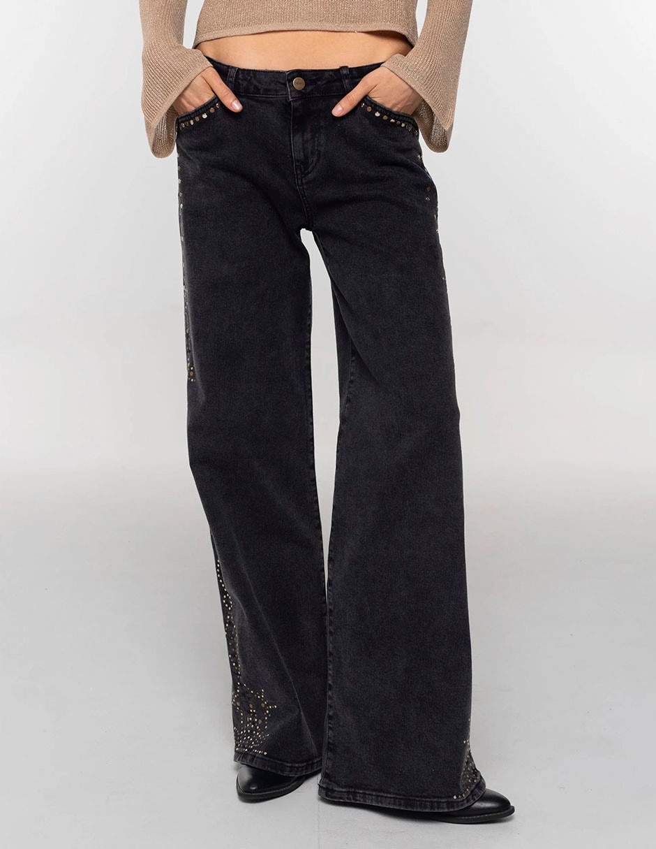 Jeans relaxed acampanadopara mujer Jeans relaxed acampanadopara mujer