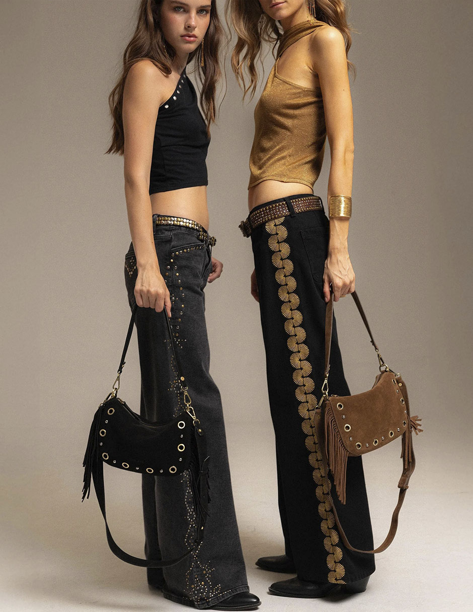 Jeans relaxed acampanadopara mujer 7