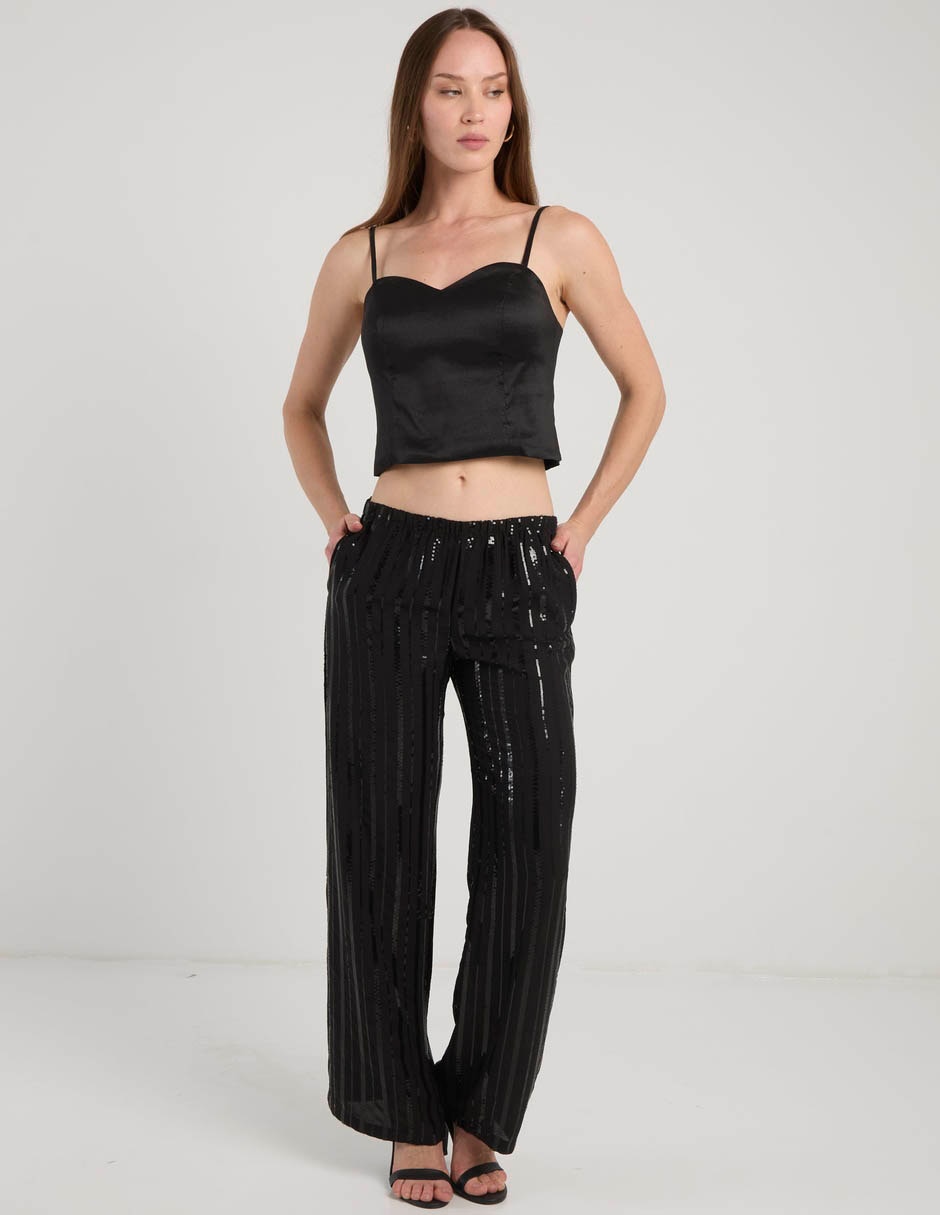 Pantalón acampanado The Are amplio para mujer