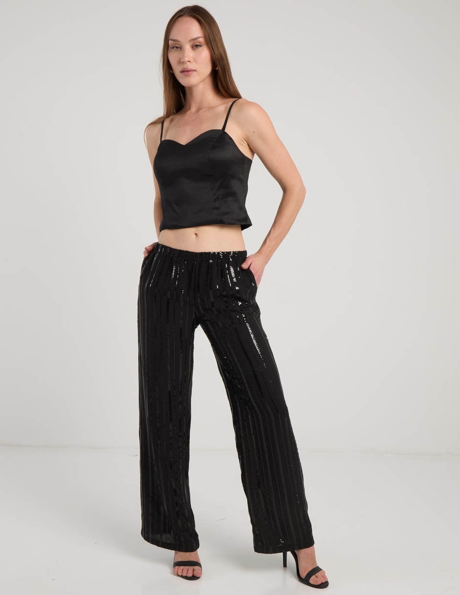 Pantalón acampanado The Are amplio para mujer