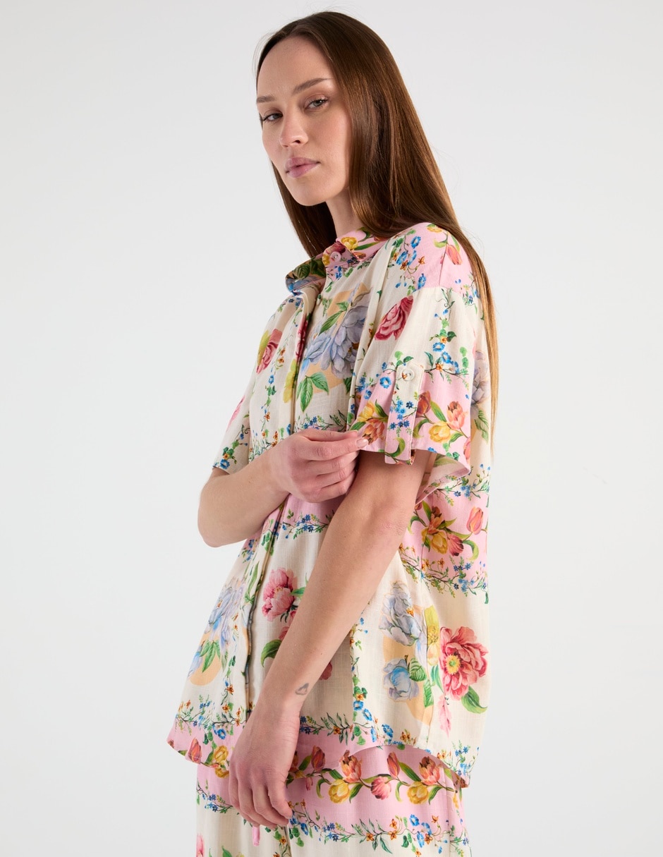 Camisa manga corta para mujer 5