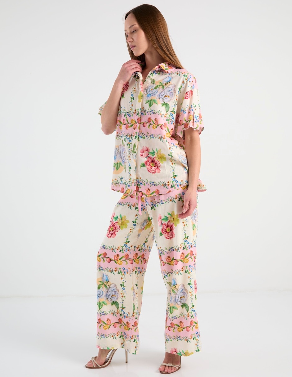 Pantalón wide leg para mujer 4