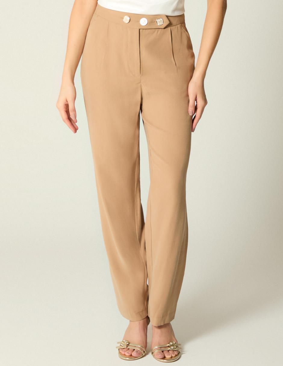 Pantalón chino straight para mujer Pantalón chino straight para mujer