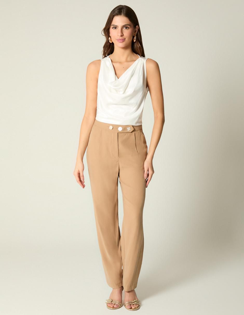Pantalón chino straight para mujer 3